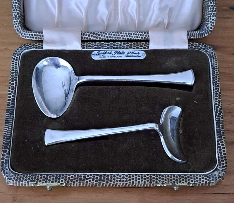 EPNS Baby Feeding Set Cased
