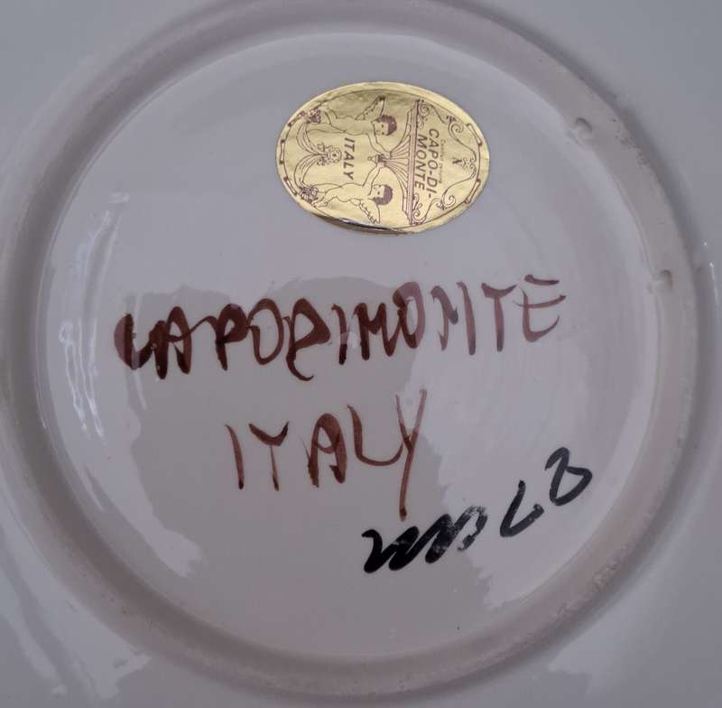 Capodimonte Plate - Signed