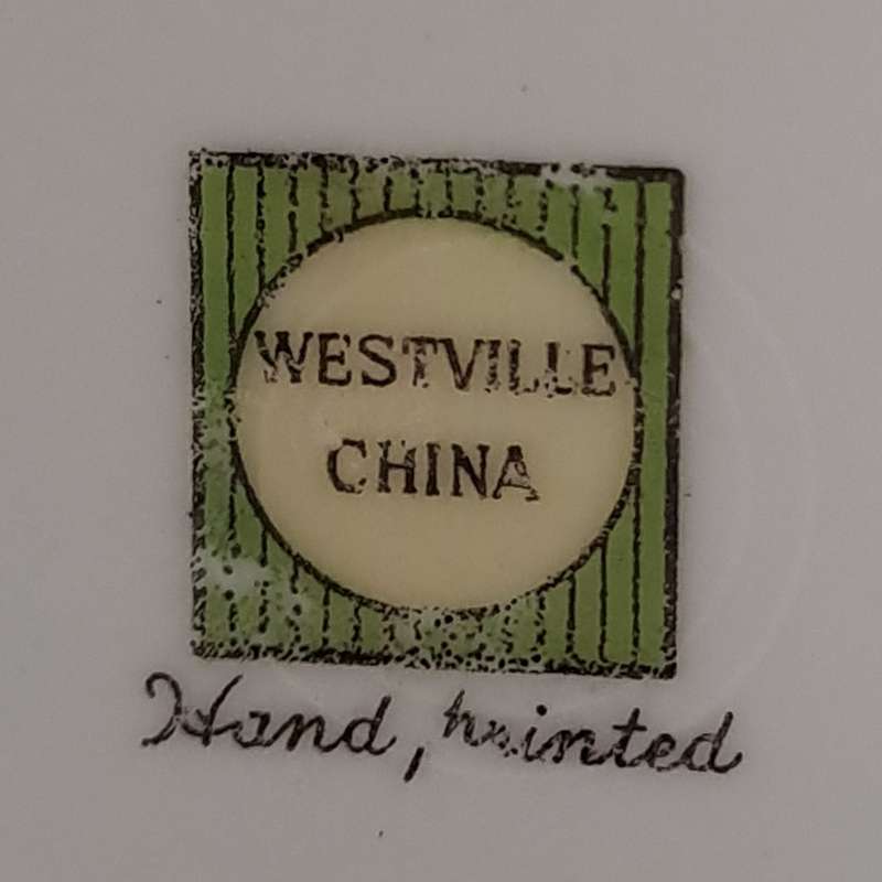 Chinese Hand Painted Plate - Signed