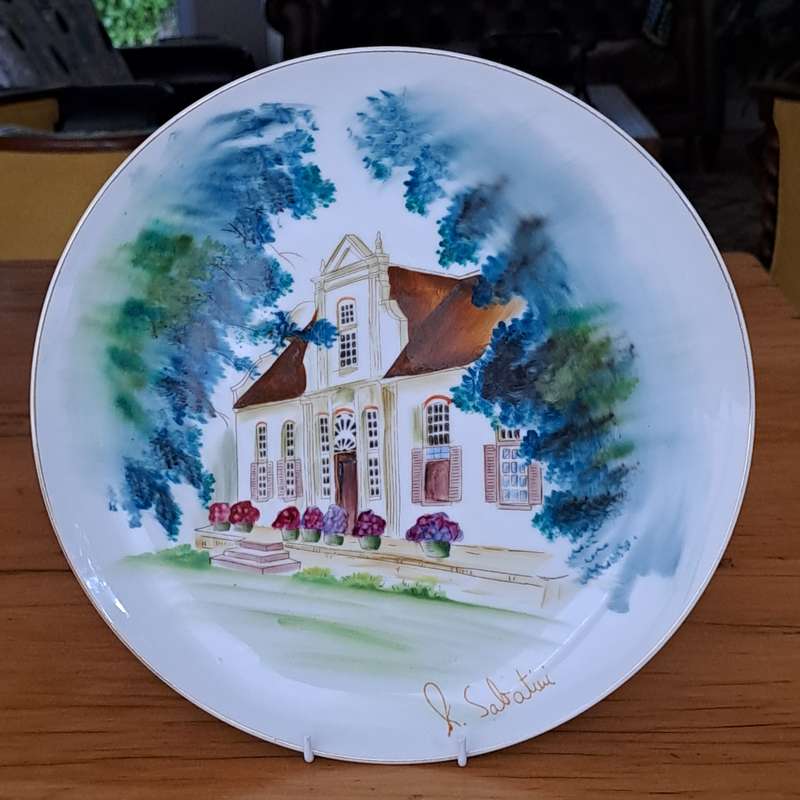Chinese Hand Painted Plate - Signed