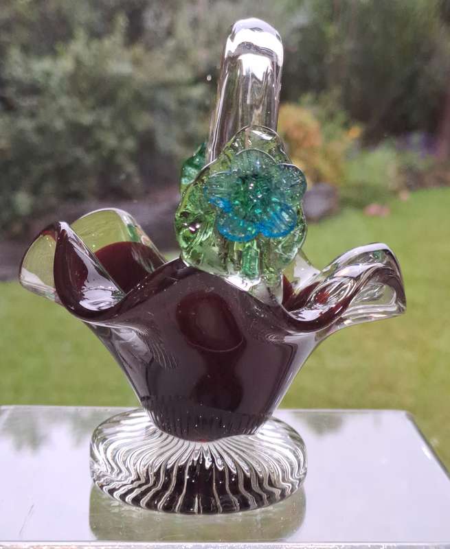 Art Glass Basket