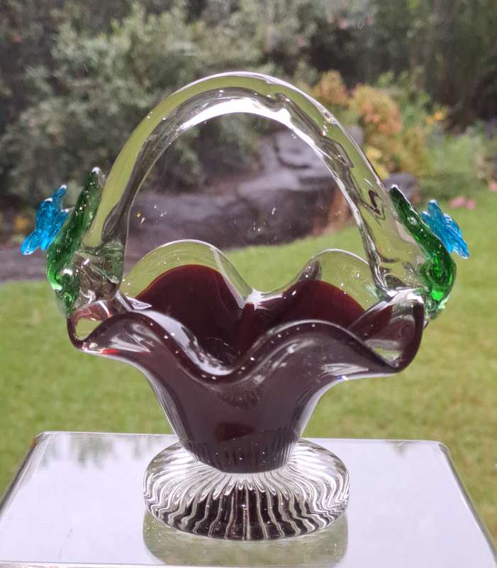 Art Glass Basket