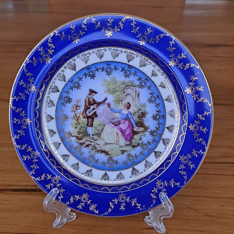 Bavarian Cobalt Blue Plate