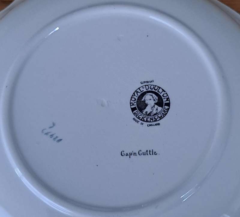 Royal Doulton Dickensware Large Round Bowl - Captain Cuttle