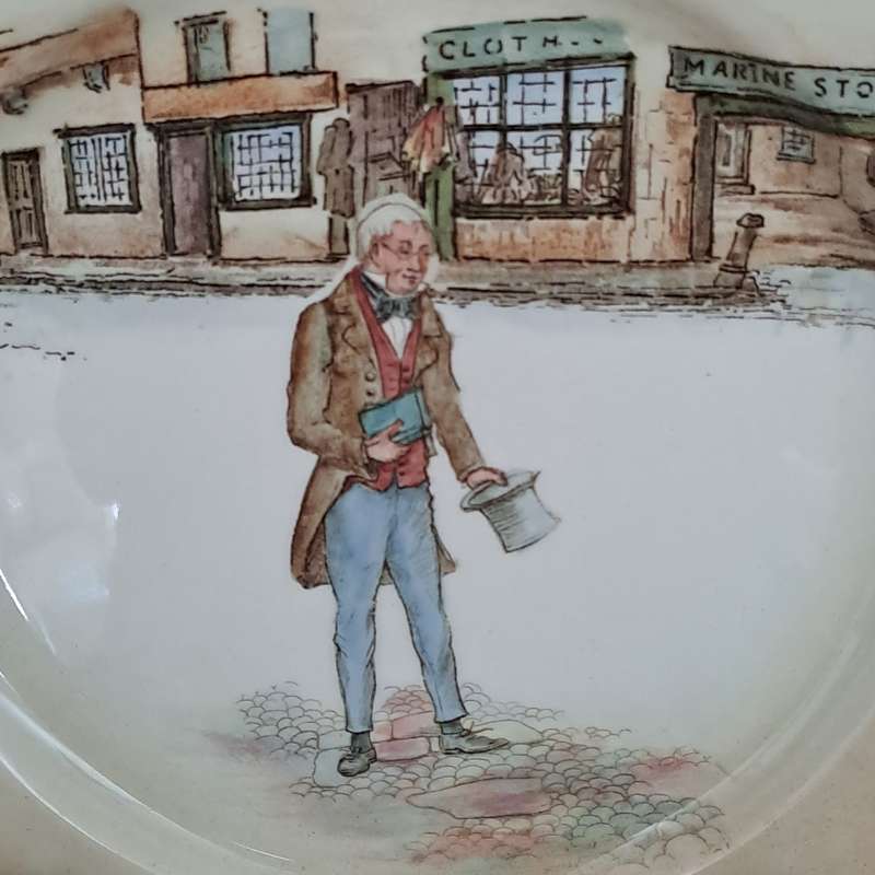 Royal Doulton Dickensware Rack Plate - Tom Pinch