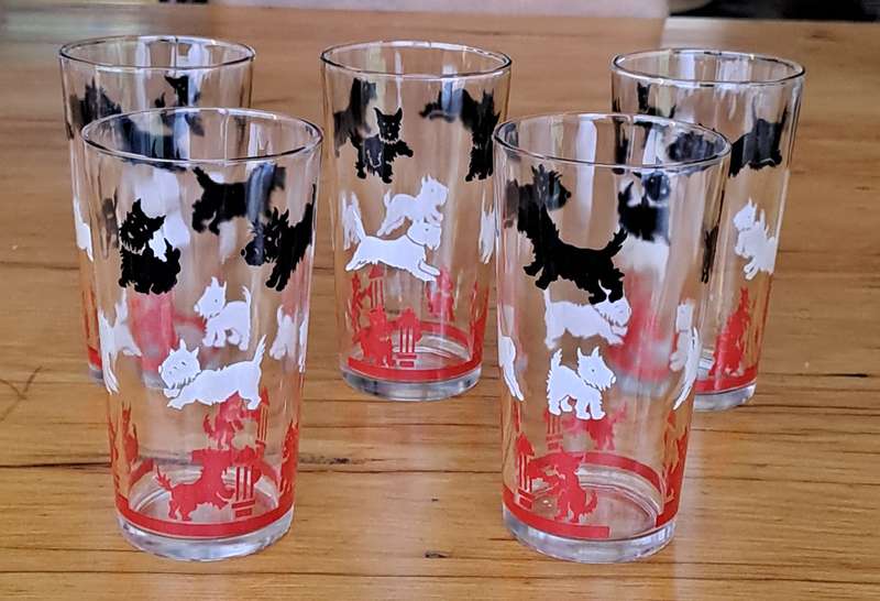 Five 'Terrier' Tumblers