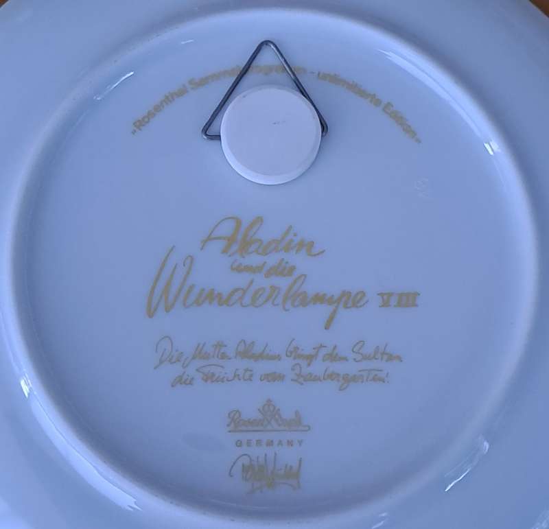 Rosenthal Aladin Plate - Plate eight of twelve