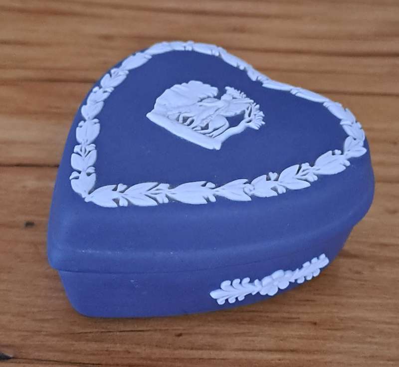 Wedgwood Jasperware Heart Trinket Box