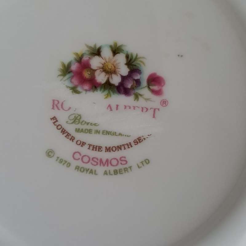 Royal Albert Flower Of the Month Saucer 'October'