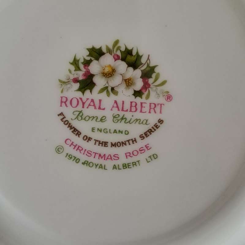 Royal Albert Flower Of the Month Saucer 'December'