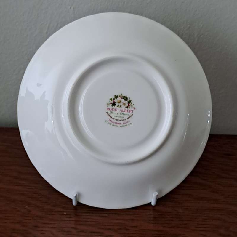 Royal Albert Flower Of the Month Saucer 'December'