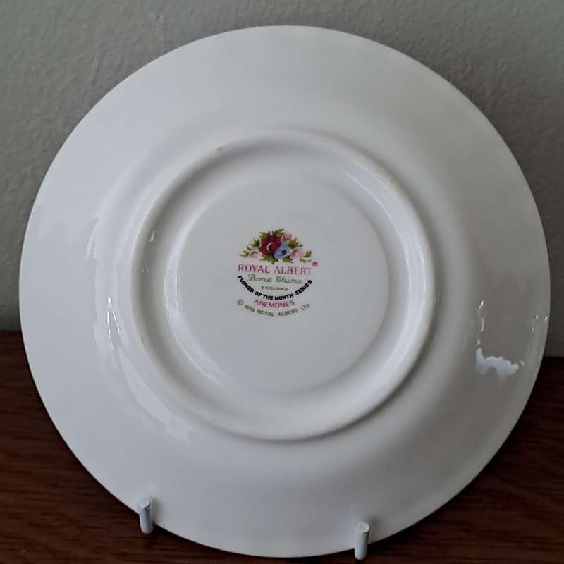 Royal Albert Flower Of the Month Saucer 'March'