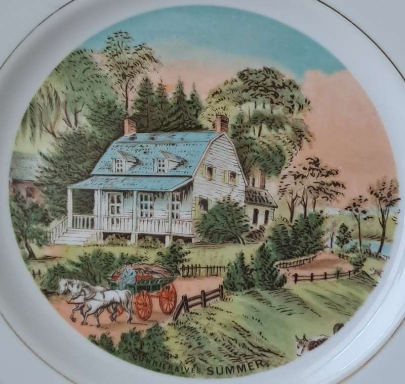 Currier & Ives 'Summer' Plate