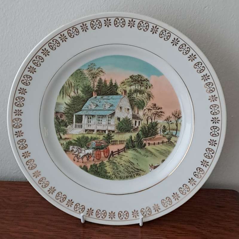 Currier & Ives 'Summer' Plate