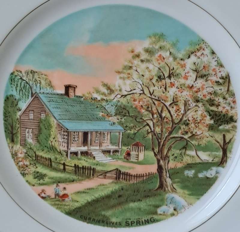 Currier & Ives 'Spring' Plate