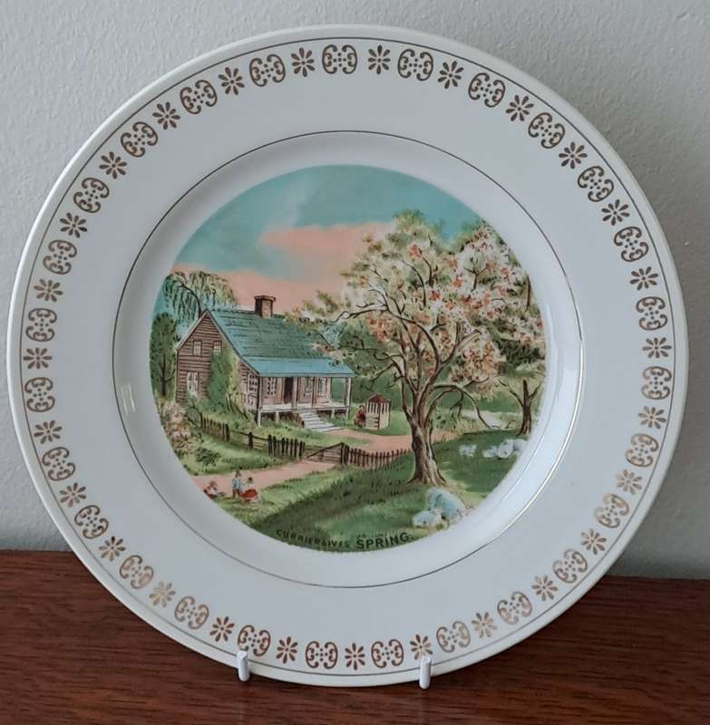 Currier & Ives 'Spring' Plate