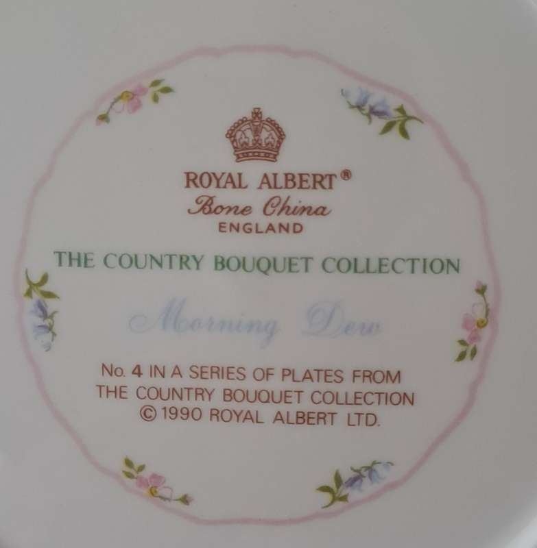 Royal Albert Plate 'Morning Dew'