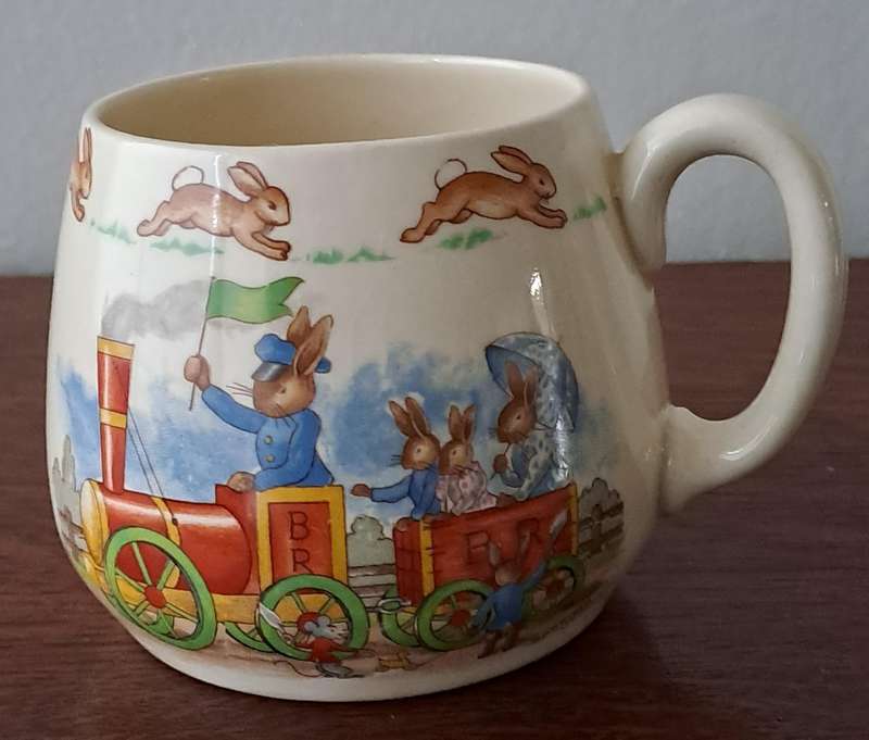 Royal Doulton Bunnyking Mug signed by Barbara Vernon