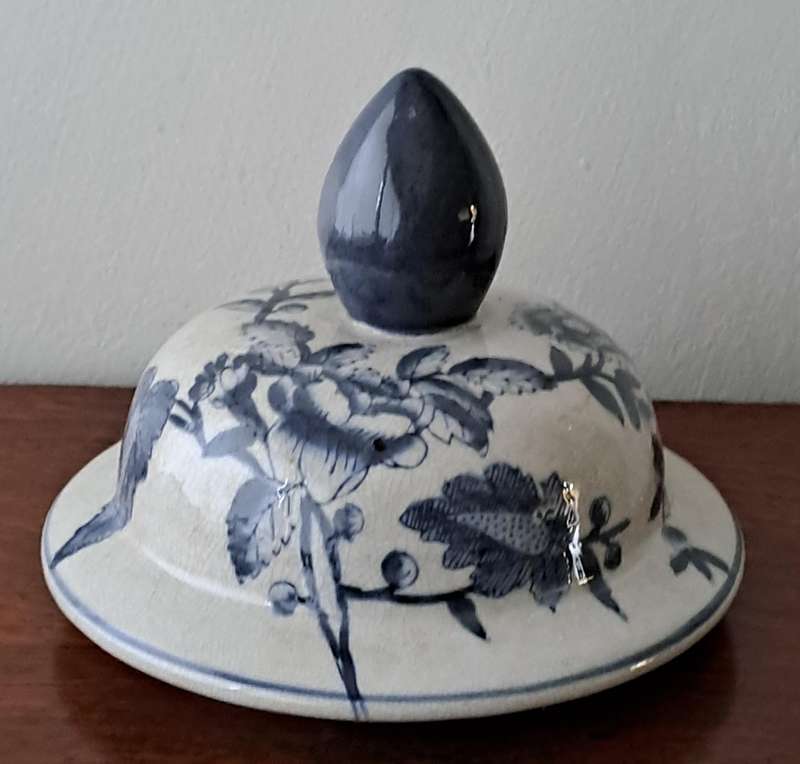 Large Crackle Glaze Ginger Jar