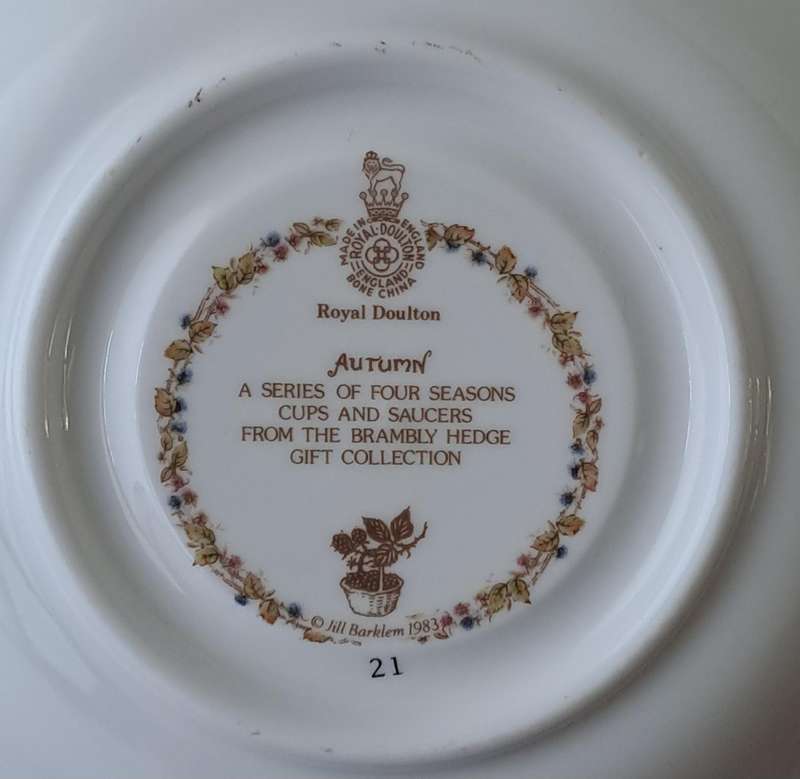 Royal Doulton Brambly Hedge 'Autumn' Saucer
