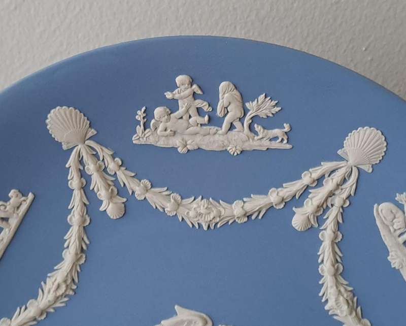 Wedgwood Jasperware Cherub Cabinet Plate