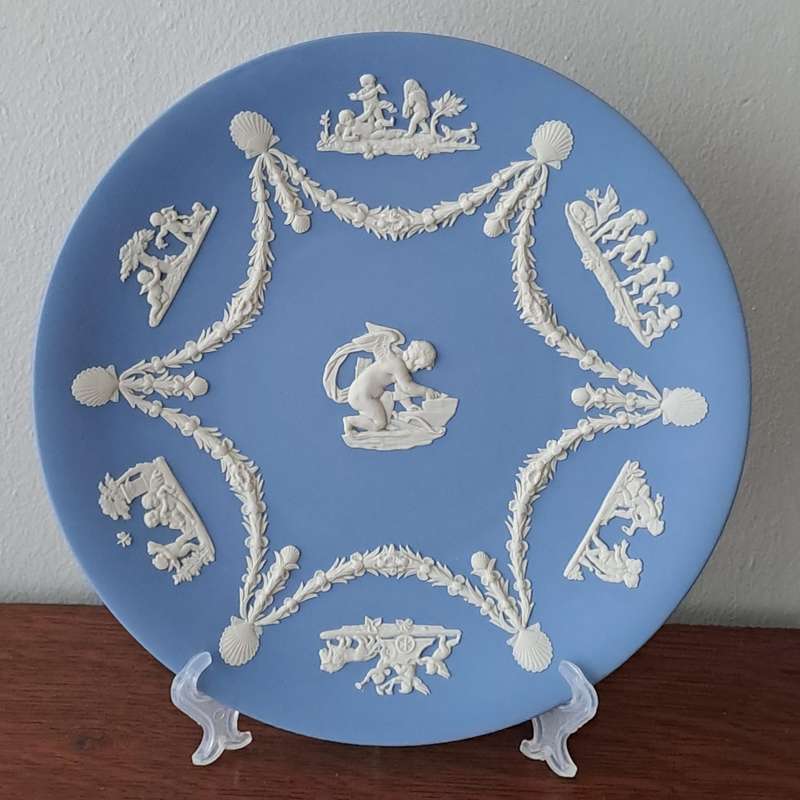 Wedgwood Jasperware Cherub Cabinet Plate