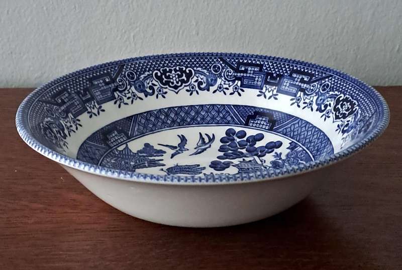 Willow Pattern Dessert Bowl