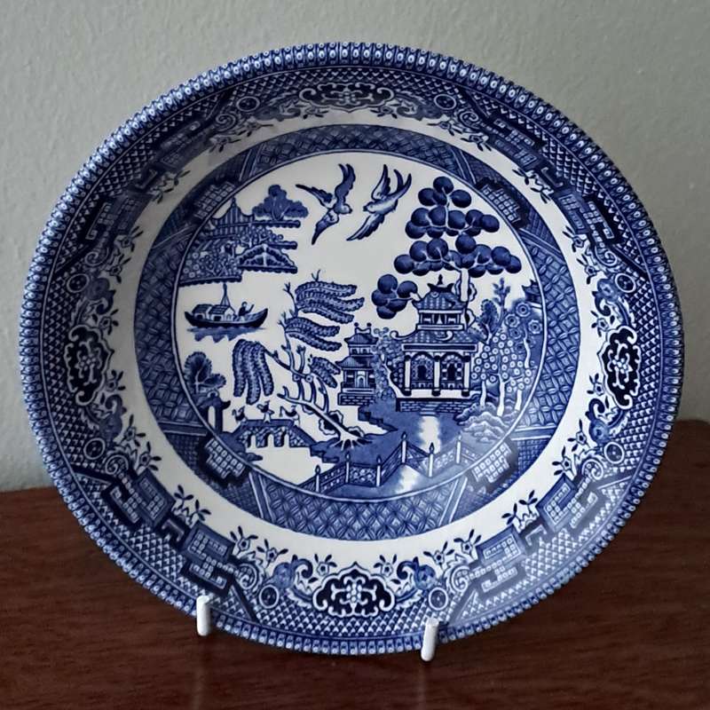 Willow Pattern Dessert Bowl