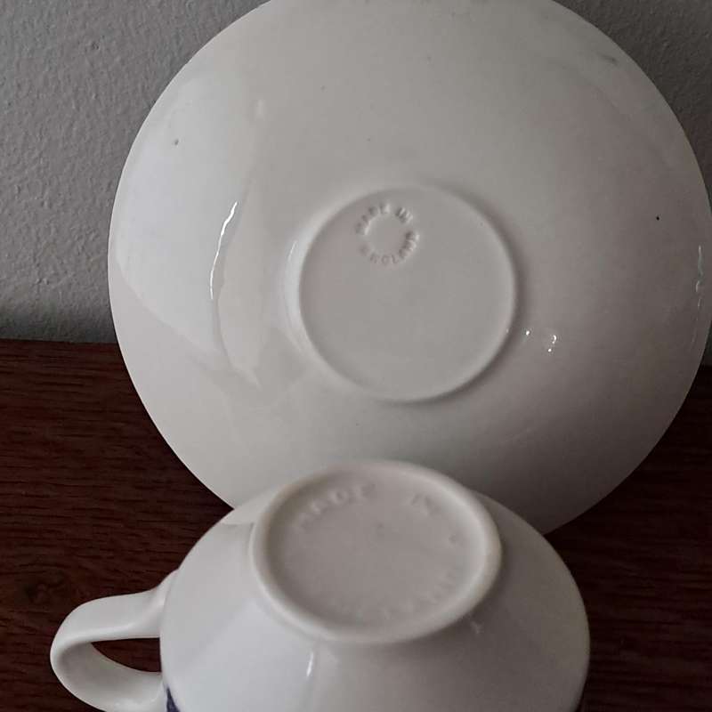 Willow Pattern Cup and Saucer