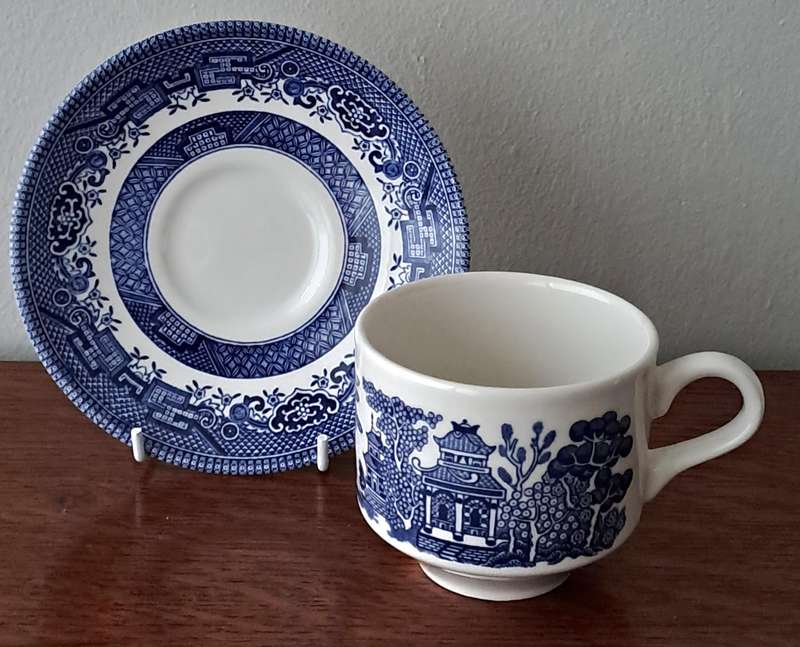 Willow Pattern Cup and Saucer