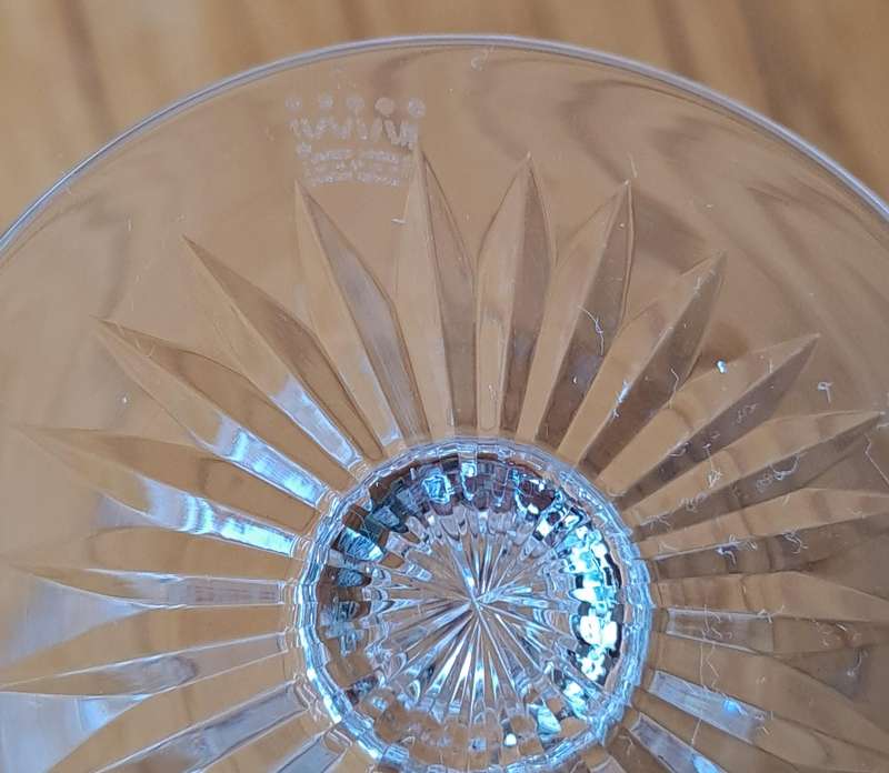 Seven Crystal Red Wine Glasses 'Carlyle' - Royal Doulton by Webb Corbett