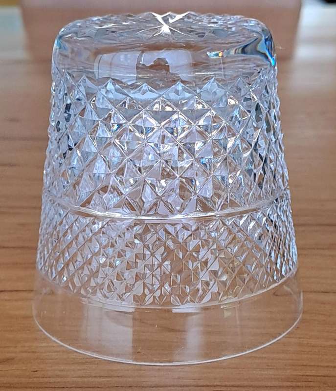 Eight Crystal Whiskey Tumblers, 'Carlyle' - Royal Doulton by Webb Corbett RESERVED for TooC