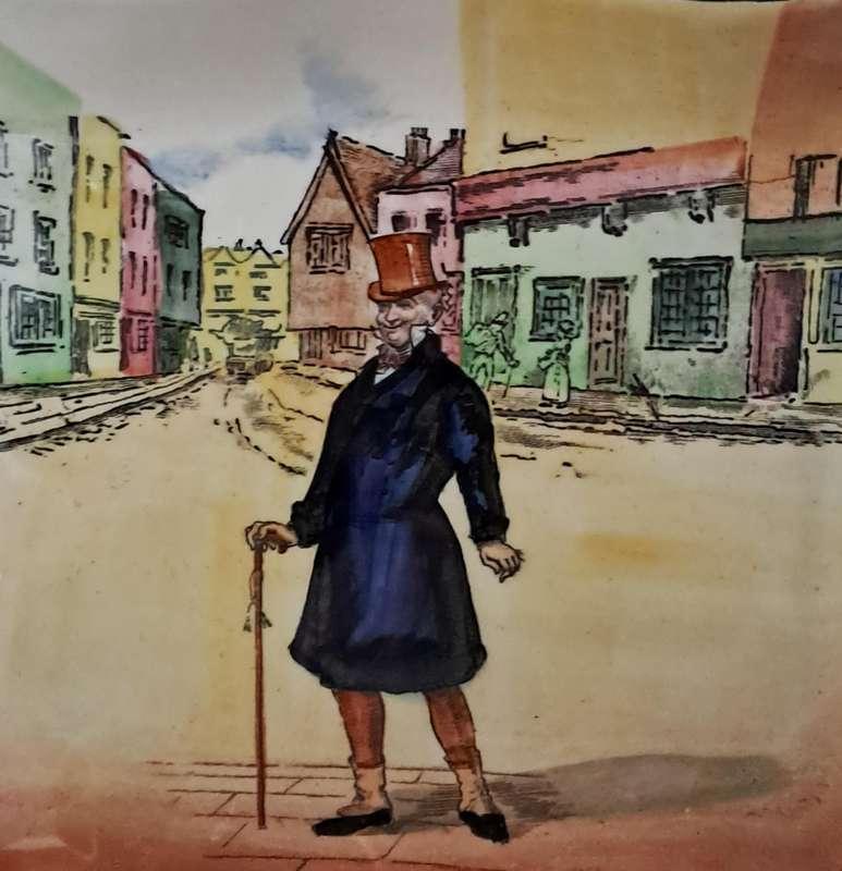 Royal Doulton Dickensware Shallow Dish 'Mr Micawber'