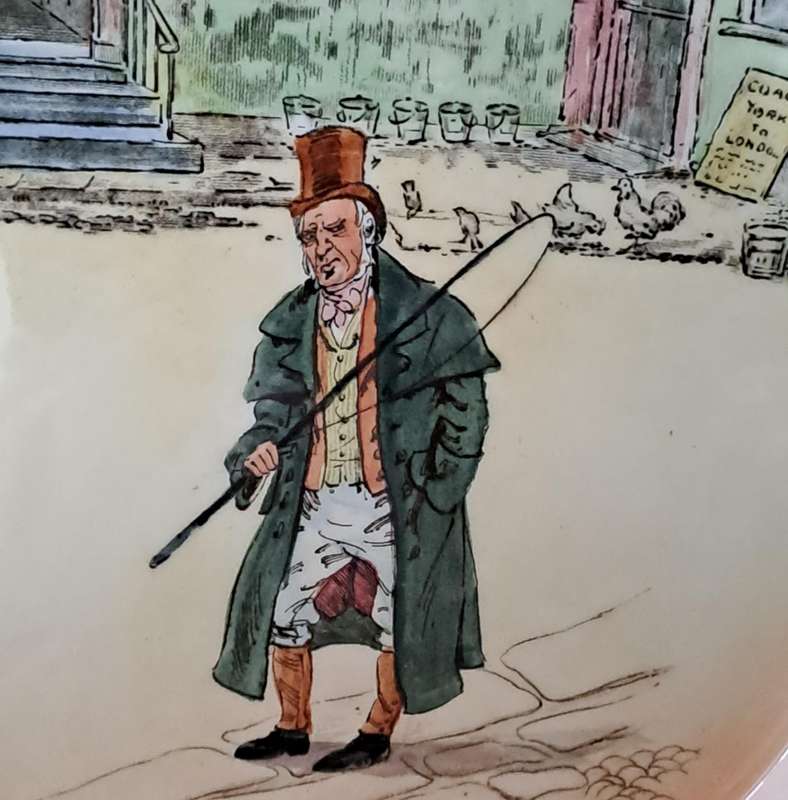 Royal Doulton Dickensware Rack Plate 'Barkis'