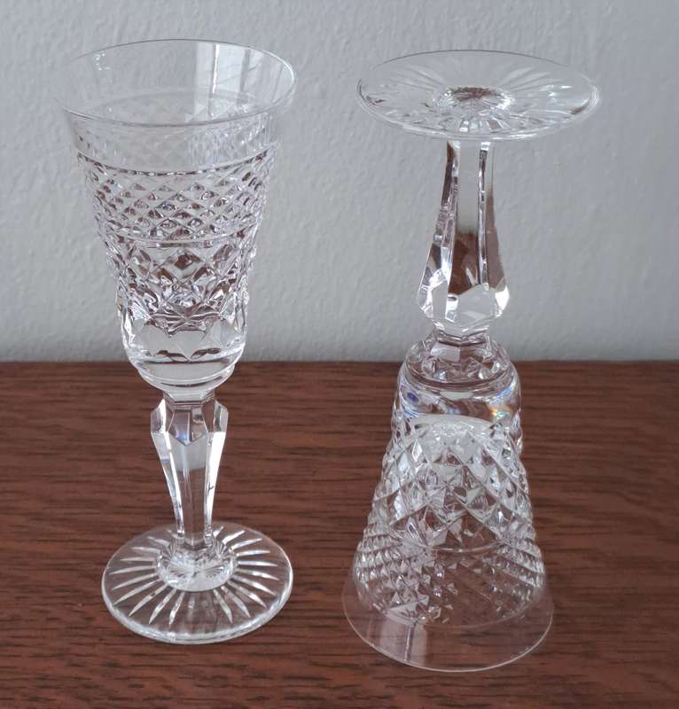 Five Crystal Liquer Glasses , 'Carlyle' - Royal Doulton by Webb Corbett