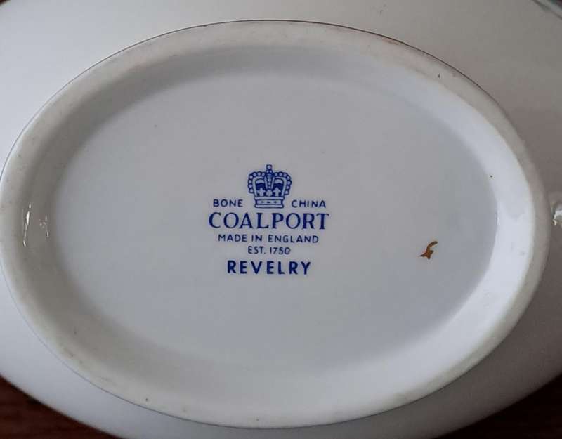 Coalport 'Revelry' Gravy Boat on Stand