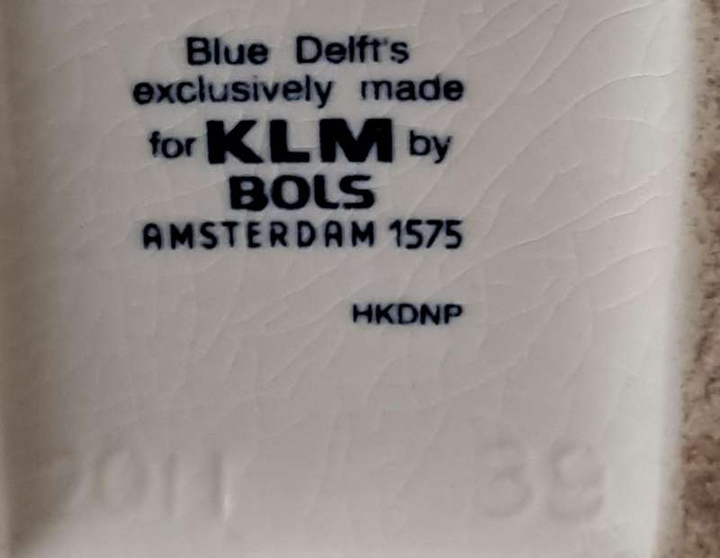 KLM Delft Miniature House Decanter number 39