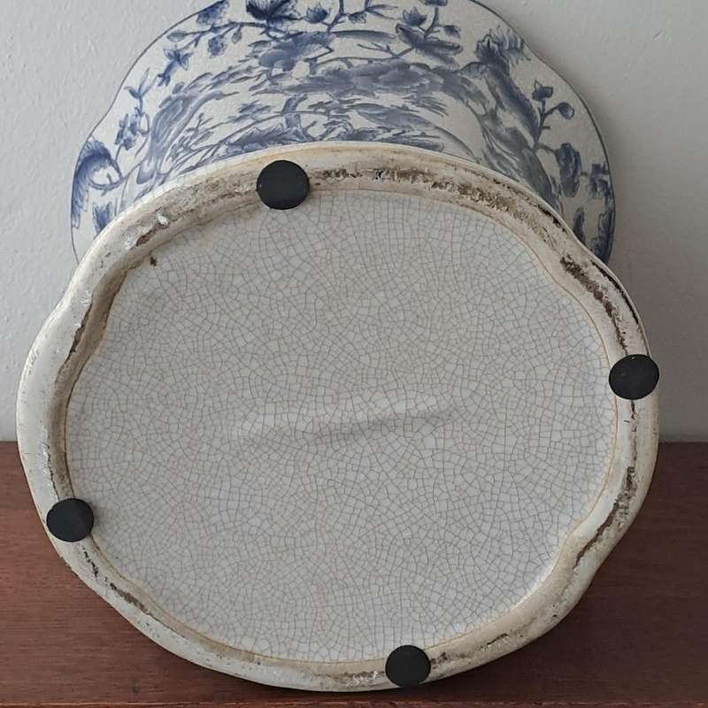Large Crackle Glaze Vase/Planter