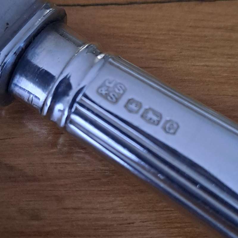 Hallmarked Cake Knife - John Sanderson  & Co Sheffield 1929