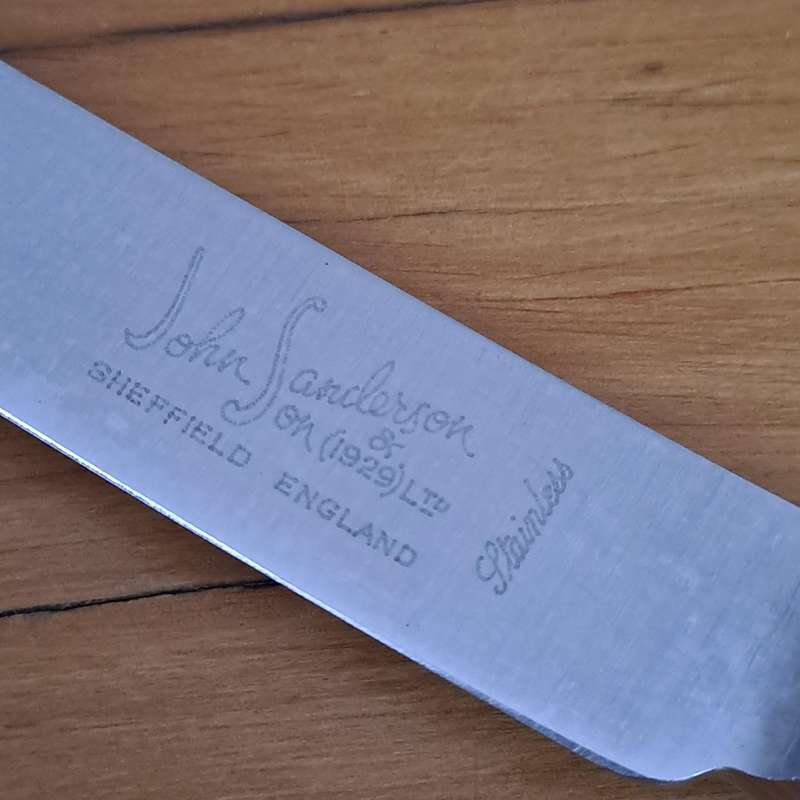 Hallmarked Cake Knife - John Sanderson  & Co Sheffield 1929