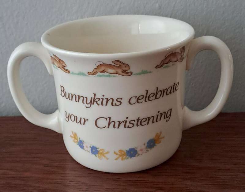 Royal Doulton Bunnykins Mug - 'Celebrate Your Christening'