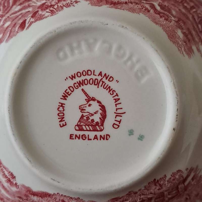 Enoch Wedgwood Tunstall 'Woodland' Soup Cups