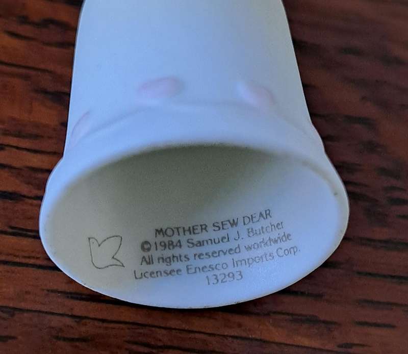 Thimble by Samuel J Butcher - 'Mother Sew Dear'