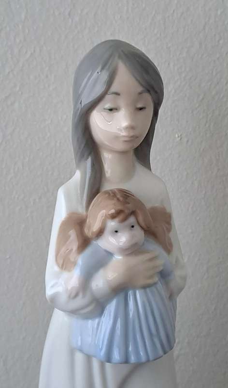 NAO Lladro Girl with Doll