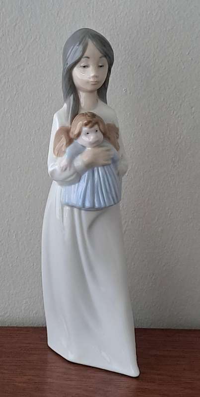 NAO Lladro Girl with Doll