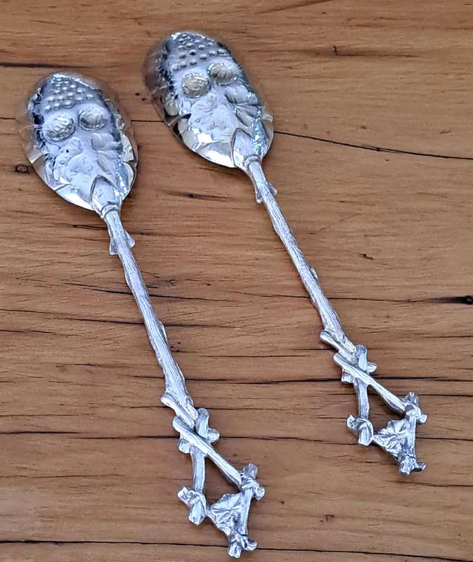Vintage Pair of Berry Spoons