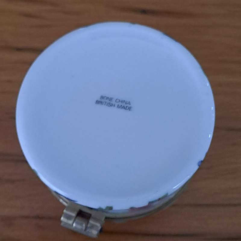 Round Hinged Pill/Trinket Box