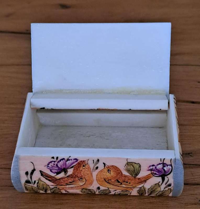 Hinged Book Shape Trinket Box