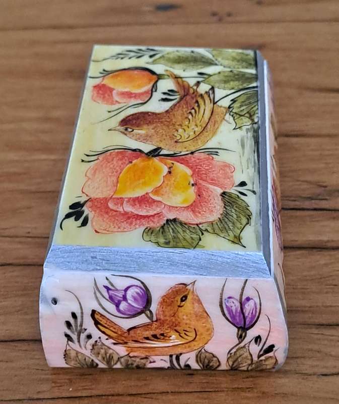 Hinged Book Shape Trinket Box