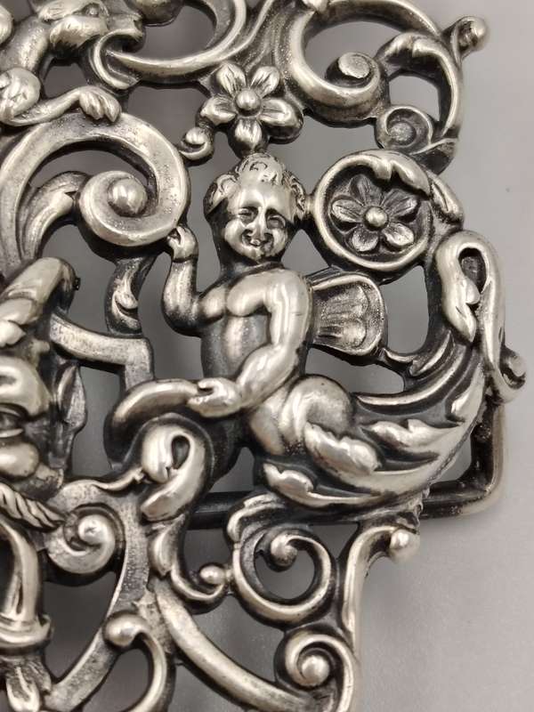 Sterling silver belt buckle 1890's